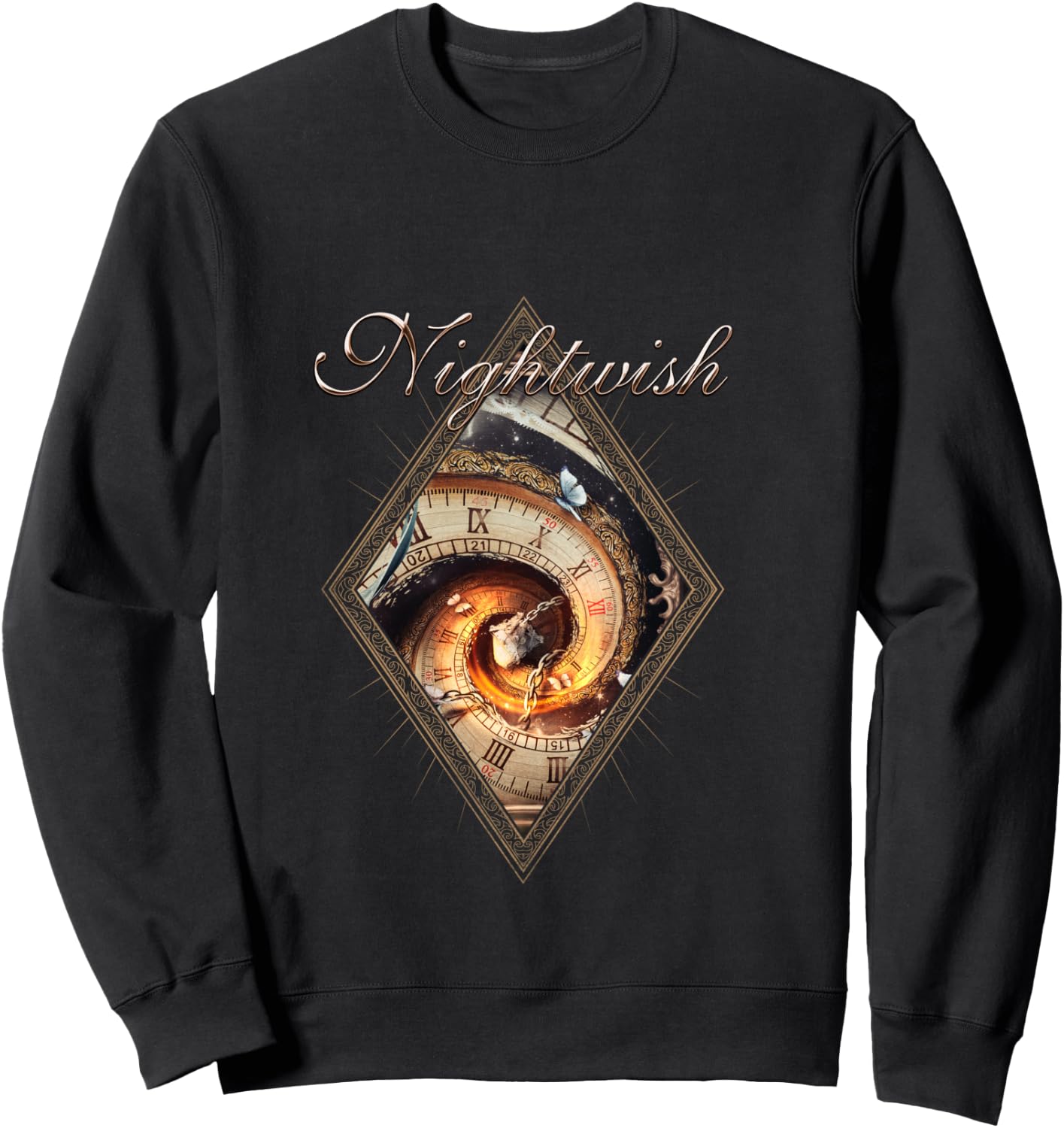 Yesterwynde (Album Cover + Logo) , Black, S Sweatshirt - Sweatshirt | Black