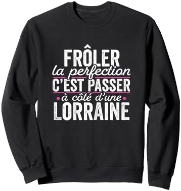 La Lorraine Parfait Women's Gift Humour Lorraine , Black, Female X-Small Sweatshirt - Sweatshirt | Black