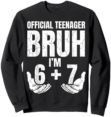 13th Birthday It's My 13 Bday Girls Boys Turning 13 Birthday Sweatshirt - Sweatshirt | Black