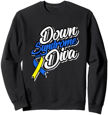 Down Syndrome Awareness Shirts Special Support Diva Perfect Sweatshirt - Sweatshirt | Black