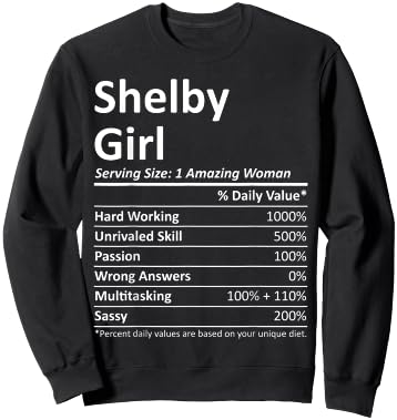 SHELBY GIRL NC NORTH CAROLINA Funny City Home Roots USA Gift Sweatshirt - Sweatshirt | Black