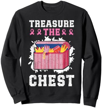 Treasure The Chest Breast Cancer Sweatshirt - Sweatshirt | Black