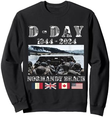 80th Anniversary of the Normandy Landings, History of the , Black, S Sweatshirt - Sweatshirt | Black