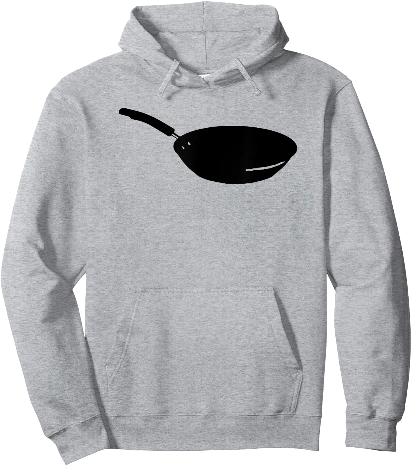 Cooking Gifts Chef Gifts Frying Pan , Men's Grey Classic Fit Collarless , Small Hoodie - Hoodie | Ash