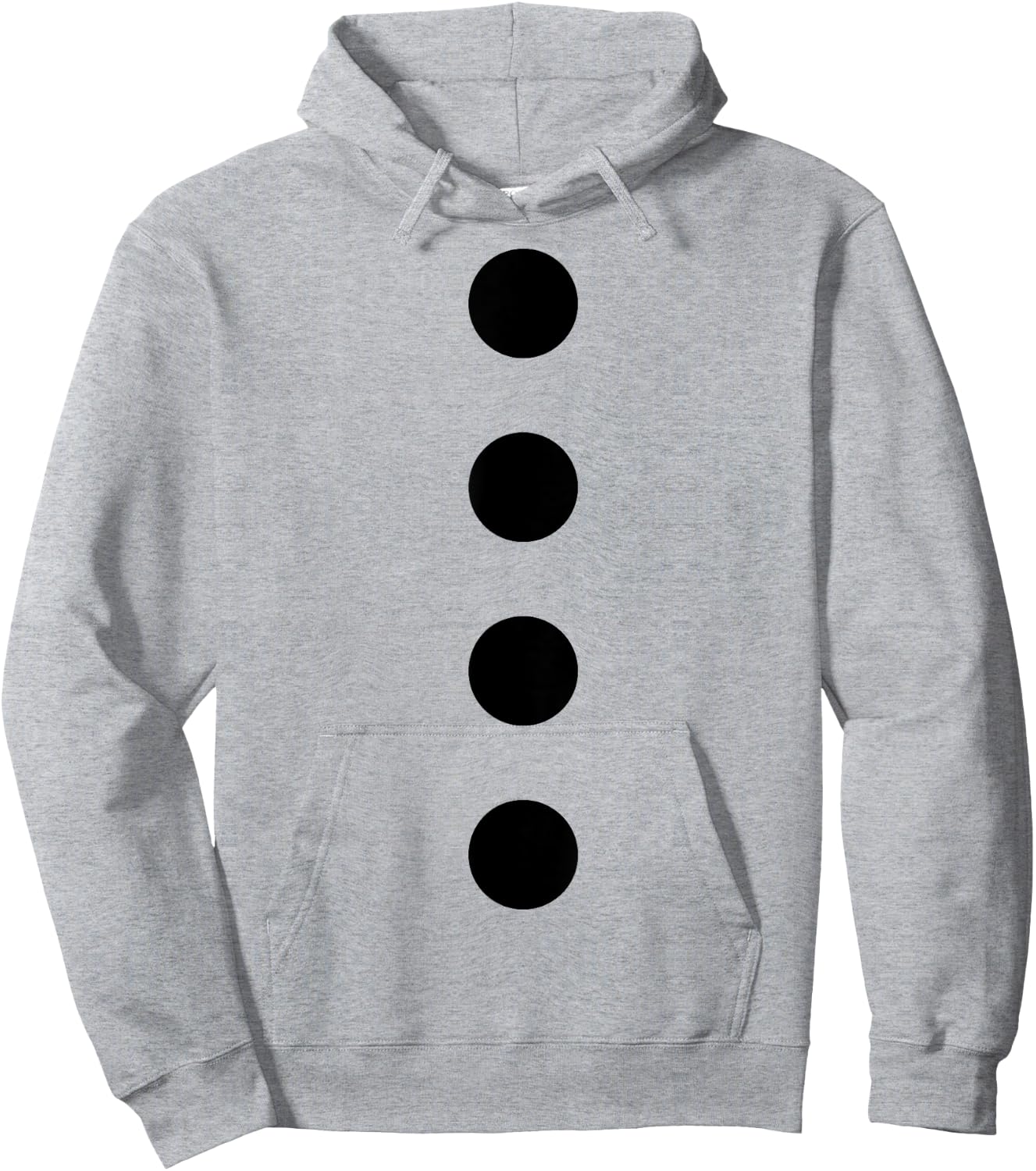 Snowman Costume Black Dots Stones Women Kids Men's Hoodie - Hoodie | Ash