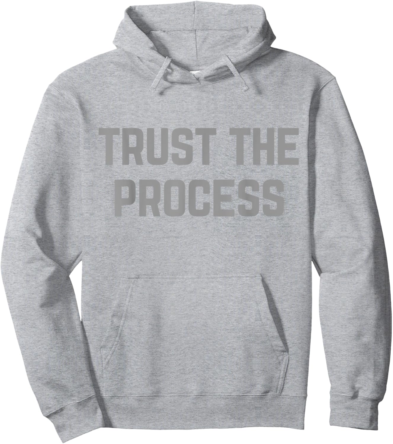 TRUST THE PROCESS Workout Shirt Hoodie - Hoodie | Ash