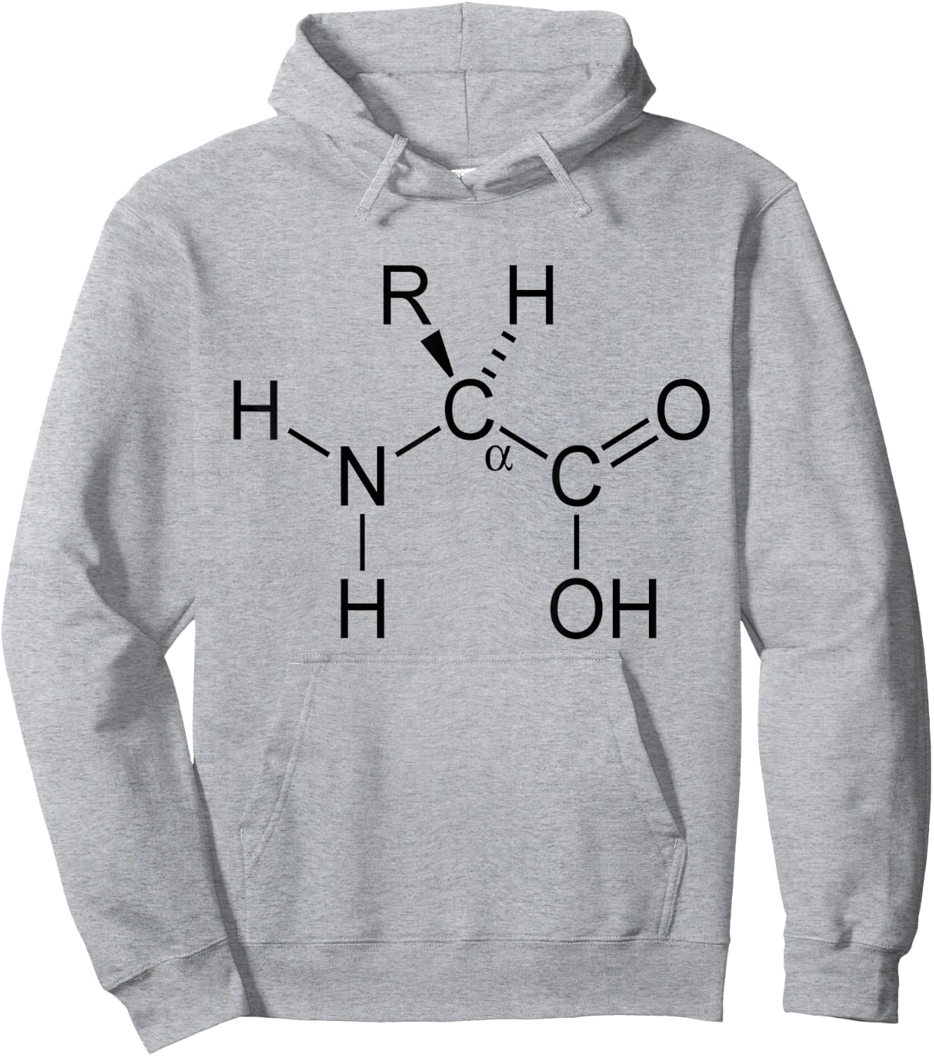 Alpha Amino Acid Biochemistry Muscle Protein Genetic Hoodie - Hoodie | Ash