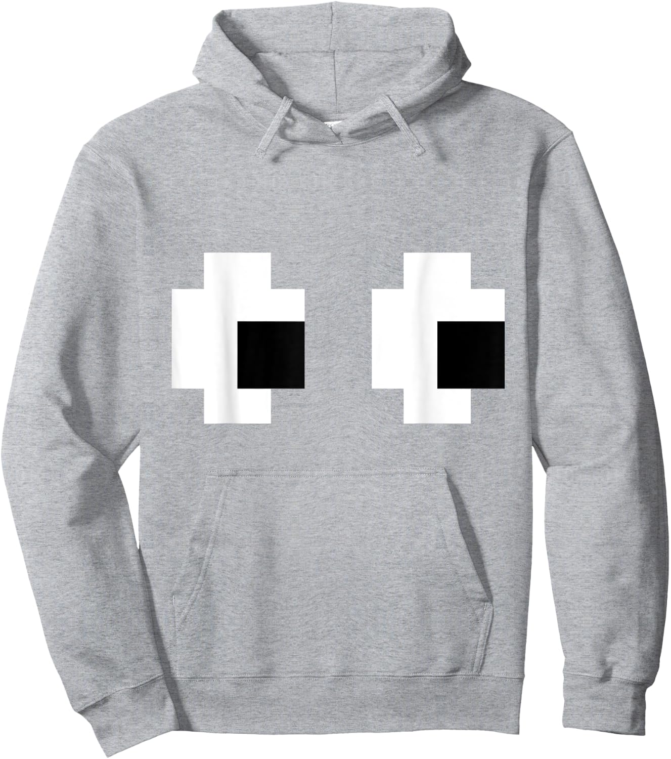 Retro Arcade Game Ghost Eyes Hoodie - Hoodie | Ash