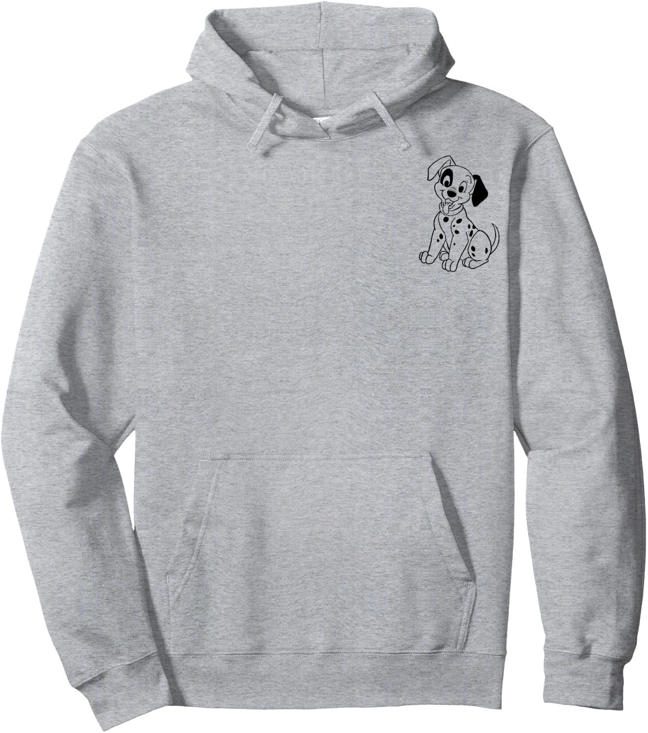 Disney 101 Dalmatians Patch Left Chest , white, S Hoodie - Hoodie | Ash