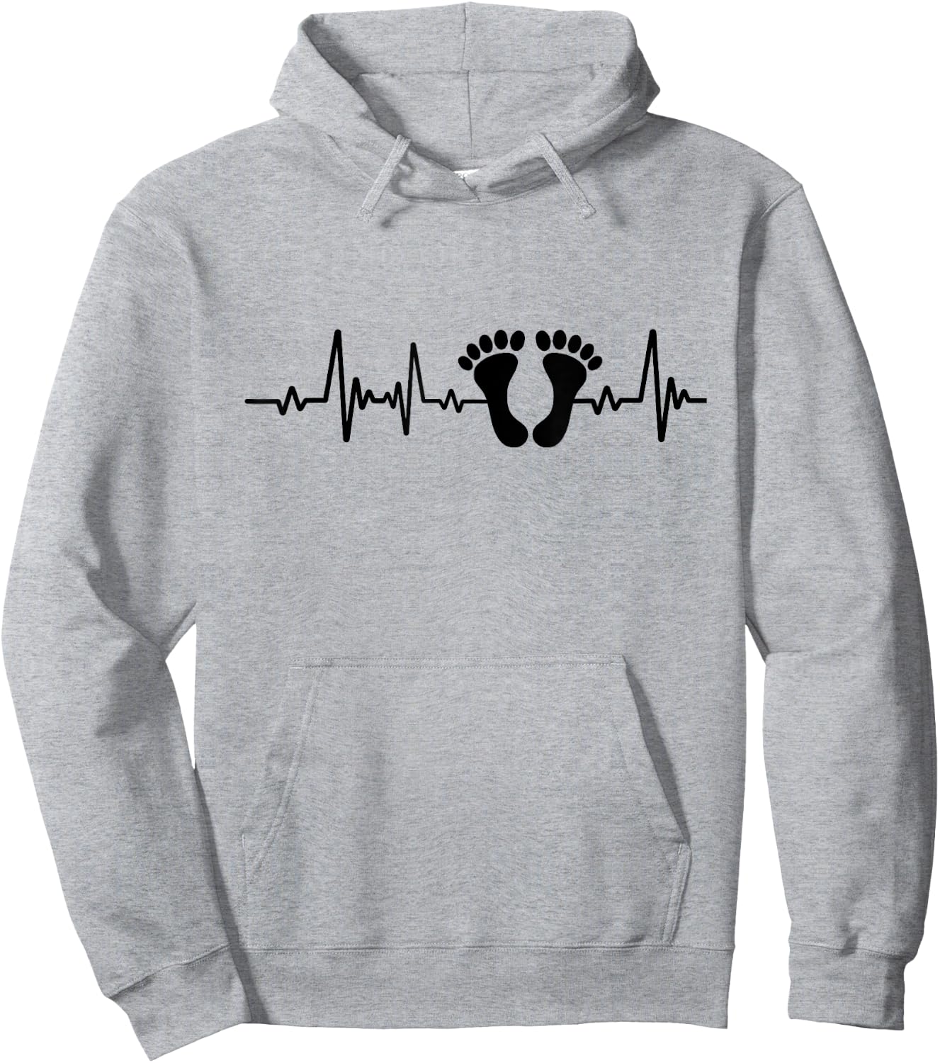 Gift Original Grandpa Granny Black Feet , grey, S Hoodie - Hoodie | Ash