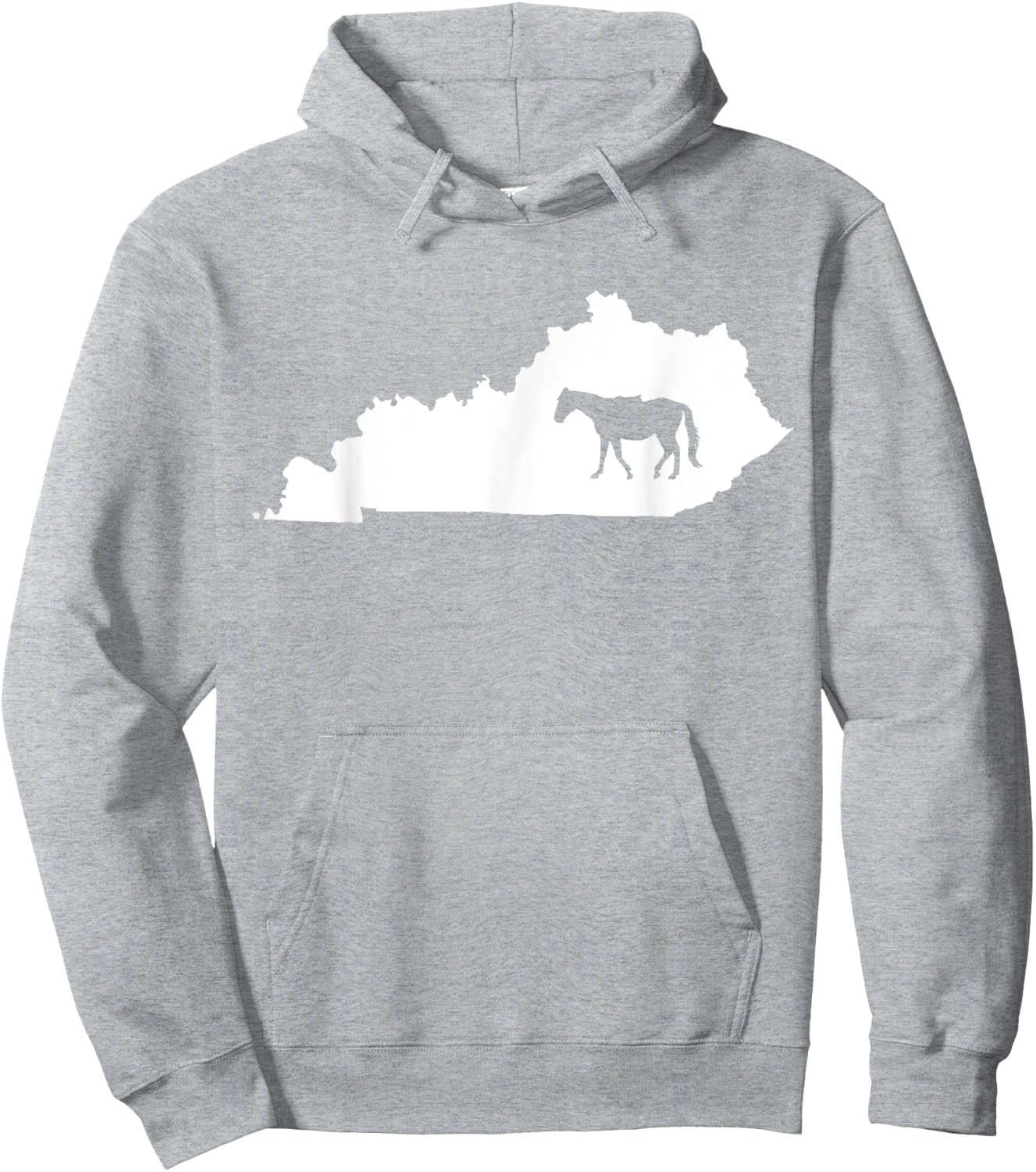 Kentucky Horse Map - Gift Men and Kids Hoodie - Hoodie | Ash