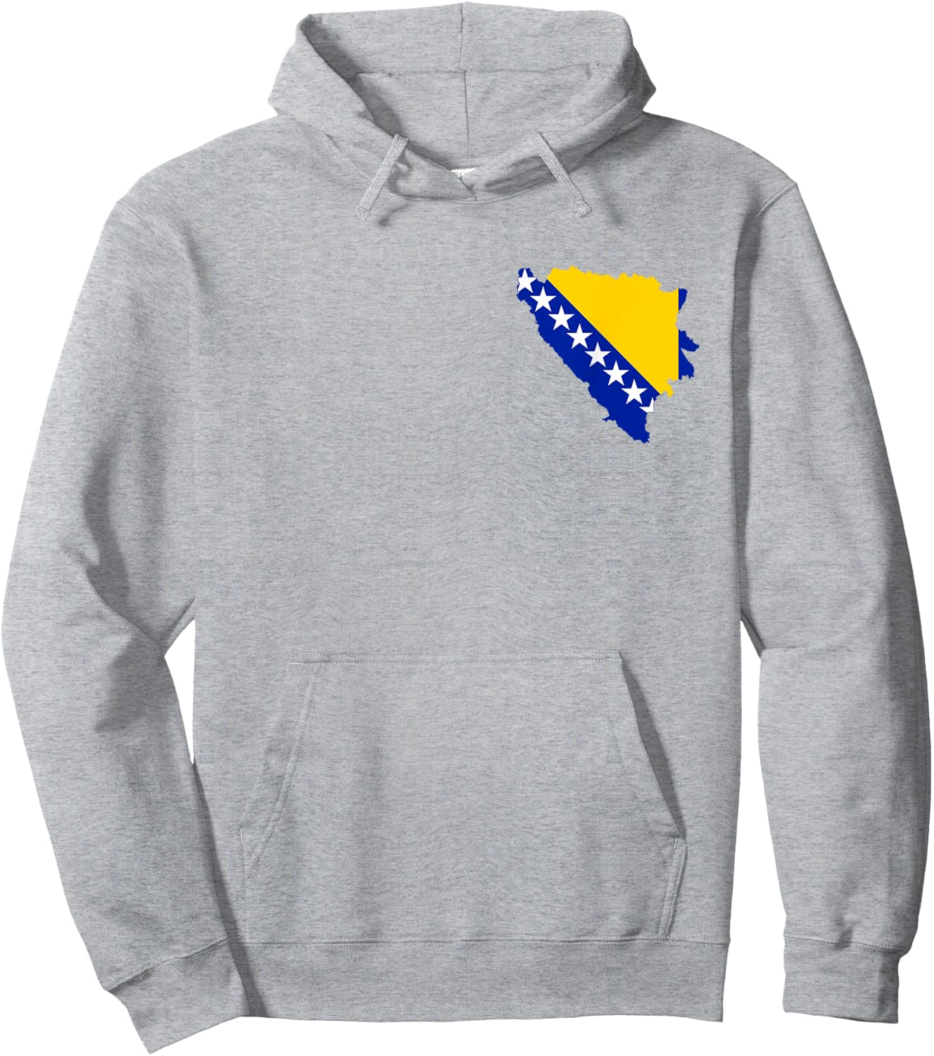 Bosnien Flagge Bosnische Farben Sarajevo Frauen Männer BIH Hoodie - Hoodie | Ash