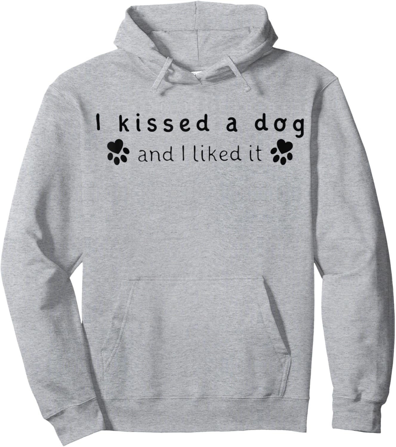 I Kissed A Dog And I Liked It Dog Lovers Shirt Men Women Girls Kids Hoodie - Hoodie | Ash