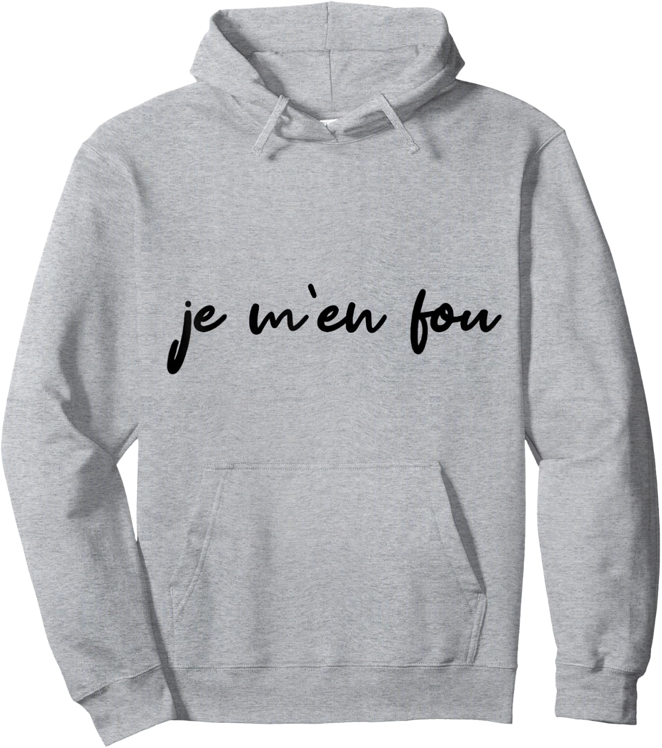 Je m'en fou proverb funny , white, S Hoodie - Hoodie | Ash