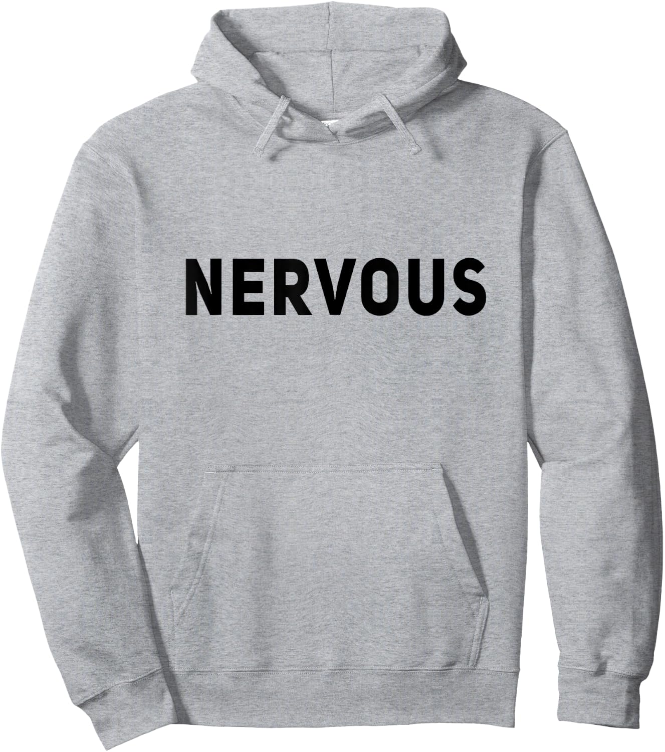 Anxious Surplus NERVOUS Dog Style Anxiety Shirt - Men's Yellow Small Classic Fit Hoodie - Hoodie | Ash