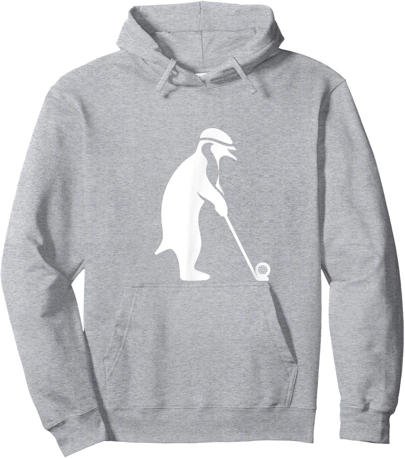 Cartoon Penguin Playing Golf Sport Golfer Hoodie - Hoodie | Ash