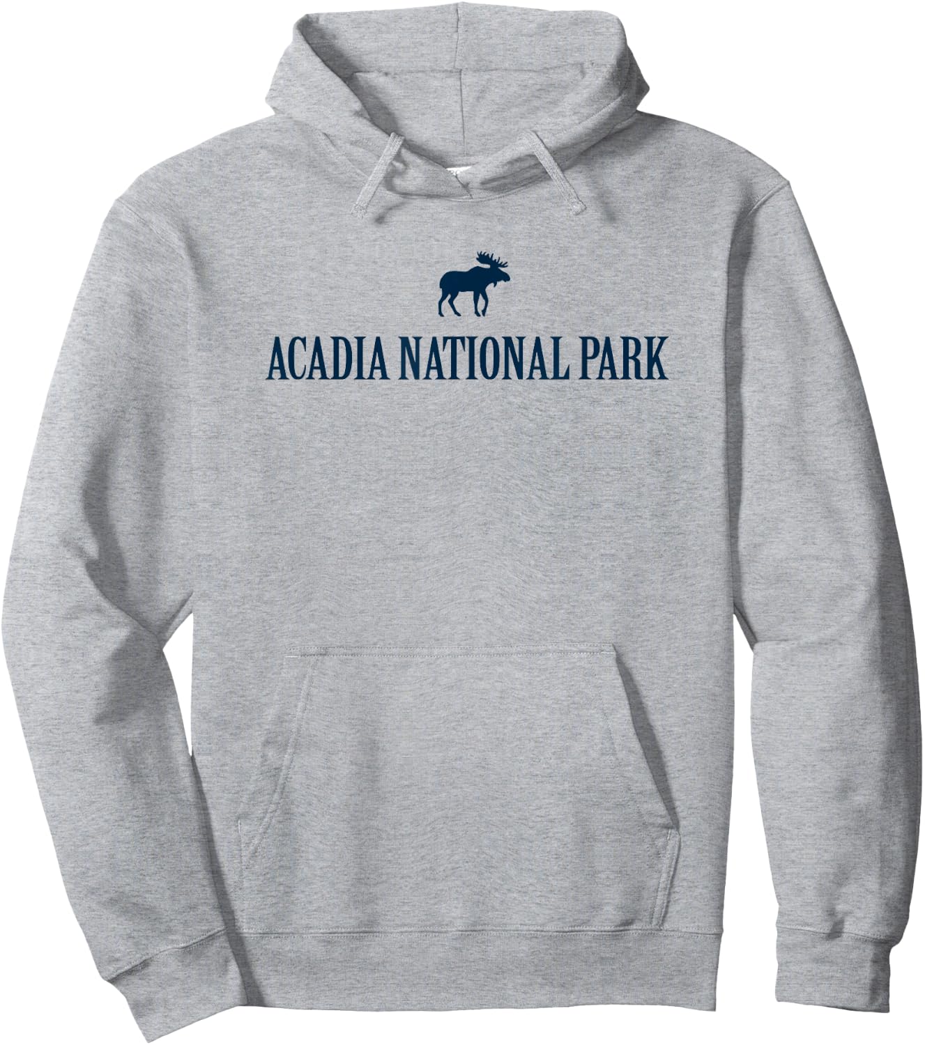Acadia National Park Moose Maine Kids Hiking Hoodie - Hoodie | Ash