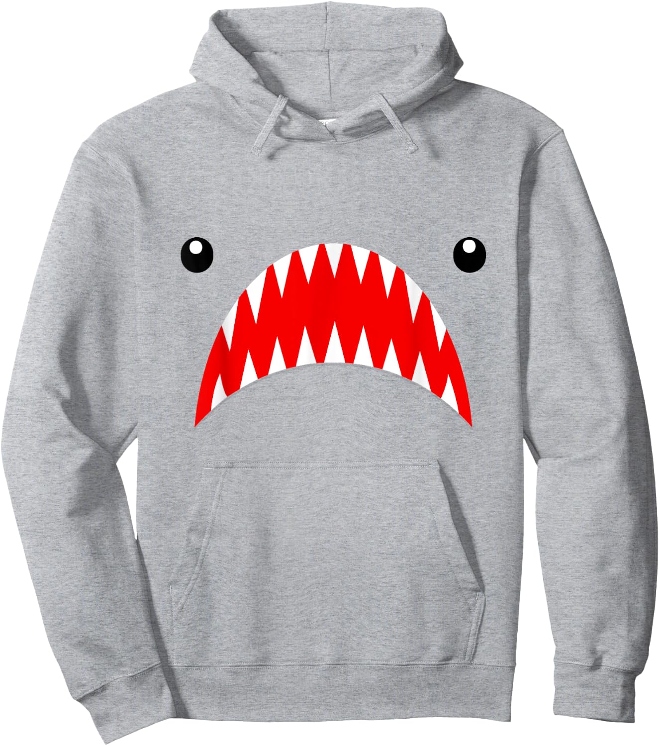Shark Face Teeth T Shirt for the Week, Men, Women, Kids Hoodie - Hoodie | Ash
