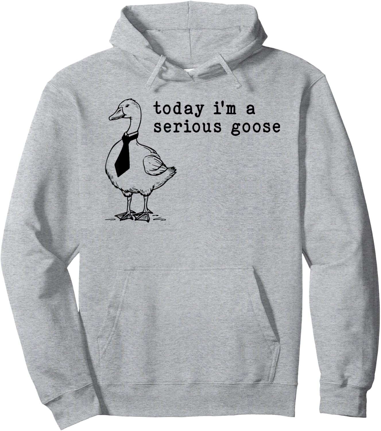 Today I'm a Serious Goose Hoodie - Hoodie | Ash