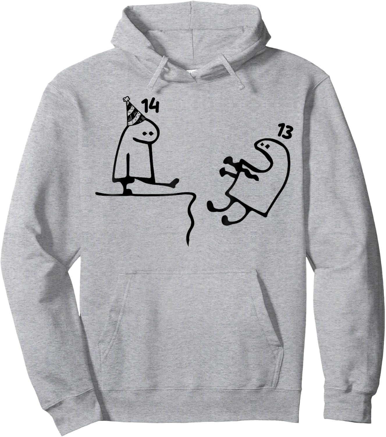 Funny 14th Birthday 14th Birthday Teens T Shirt Hoodie - Hoodie | Ash