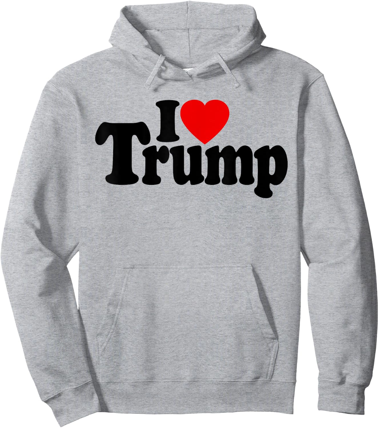I LOVE HEART DONALD TRUMP DJT , white, S Hoodie - Hoodie | Ash