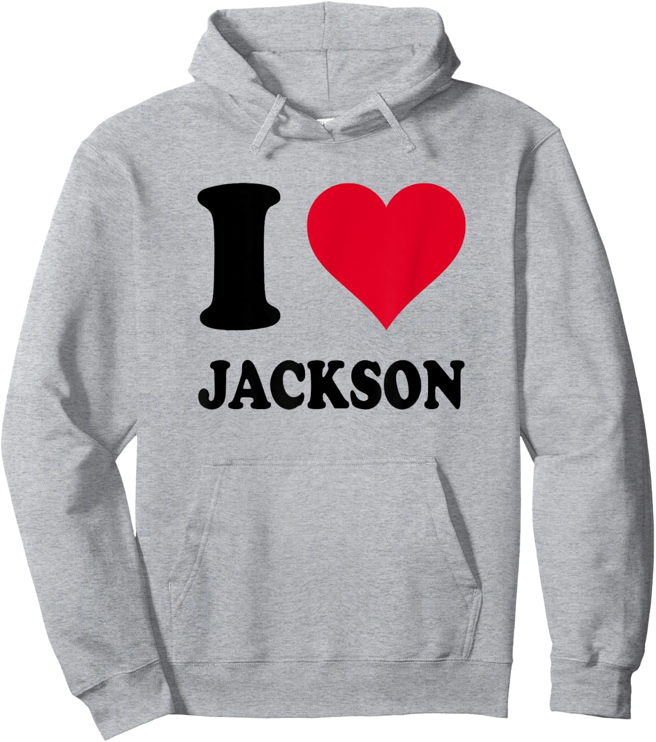 I Love Jackson , white, S Hoodie - Hoodie | Ash