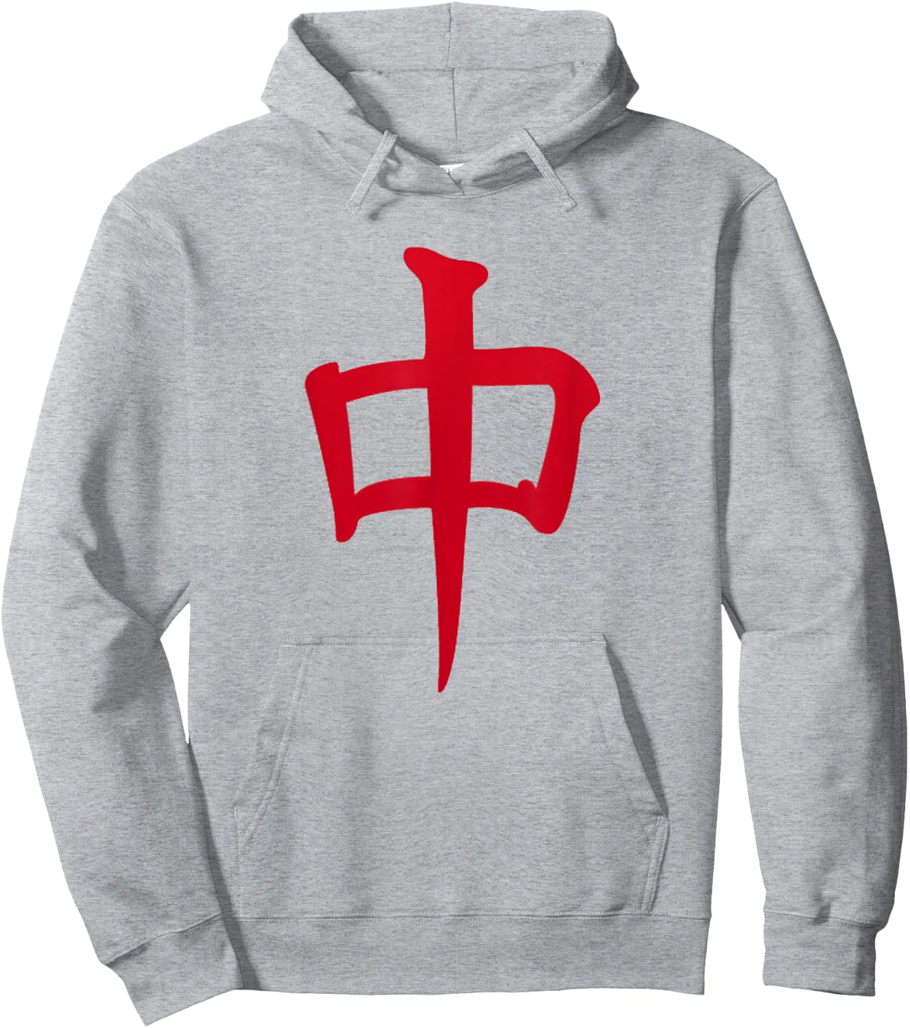 Red Dragon Tile Mahjong Hoodie - Hoodie | Ash