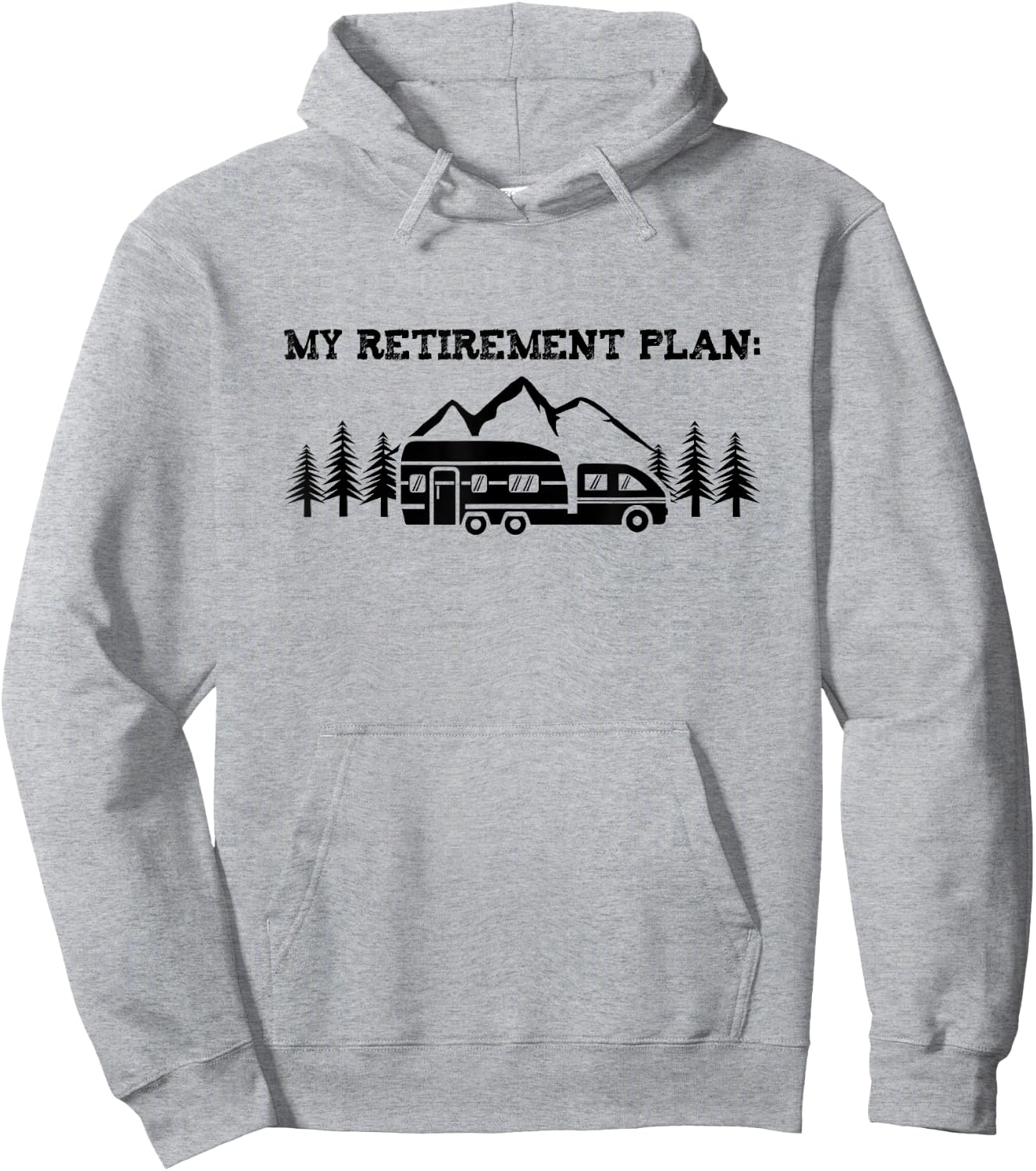 Camping My Retirement Plan Nature T Shirt Camper Hiking Gift Hoodie - Hoodie | Ash
