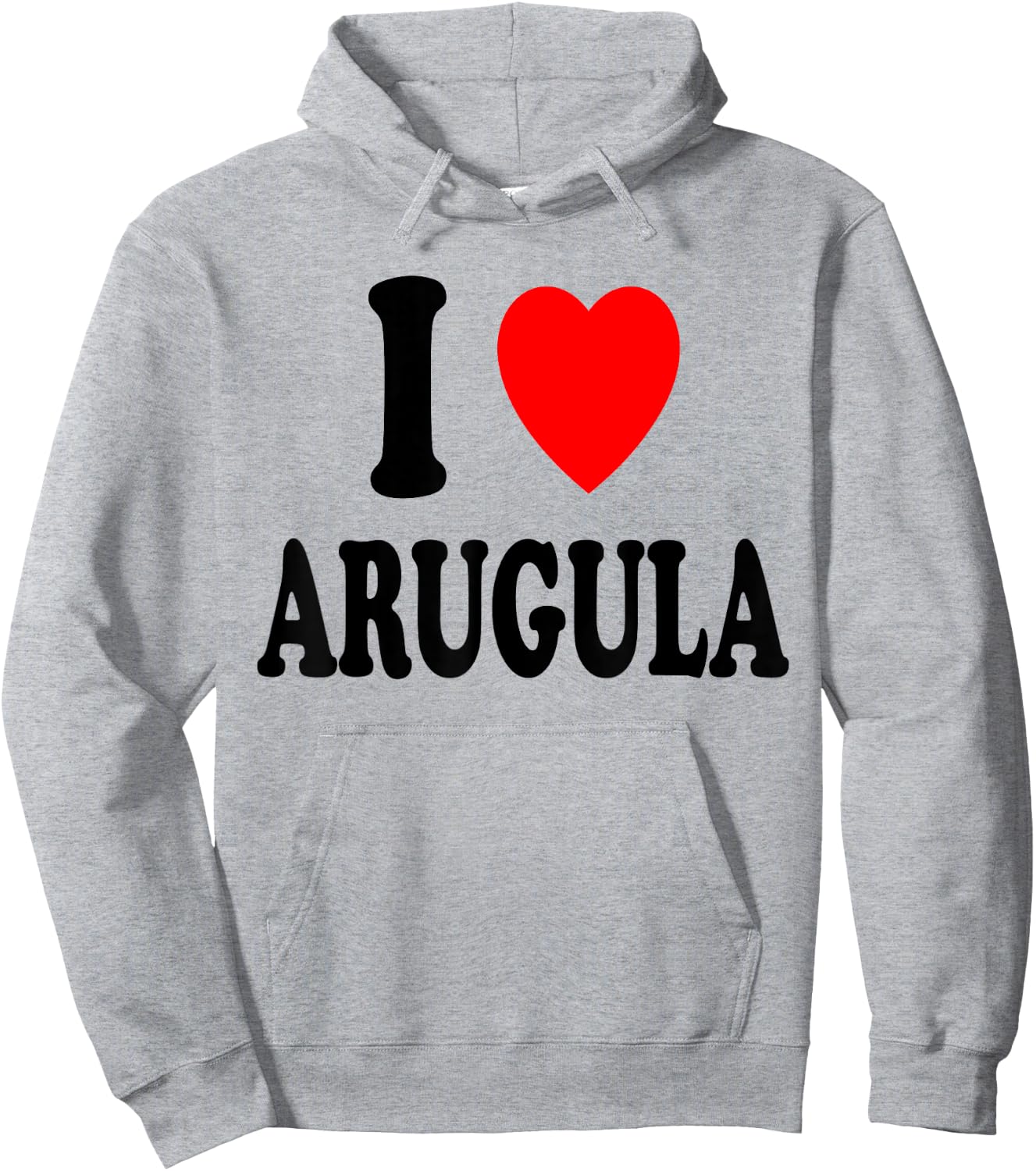 I Heart (Love) Arugula Vegetarian Vegan Salad Cooking Hoodie - Hoodie | Ash