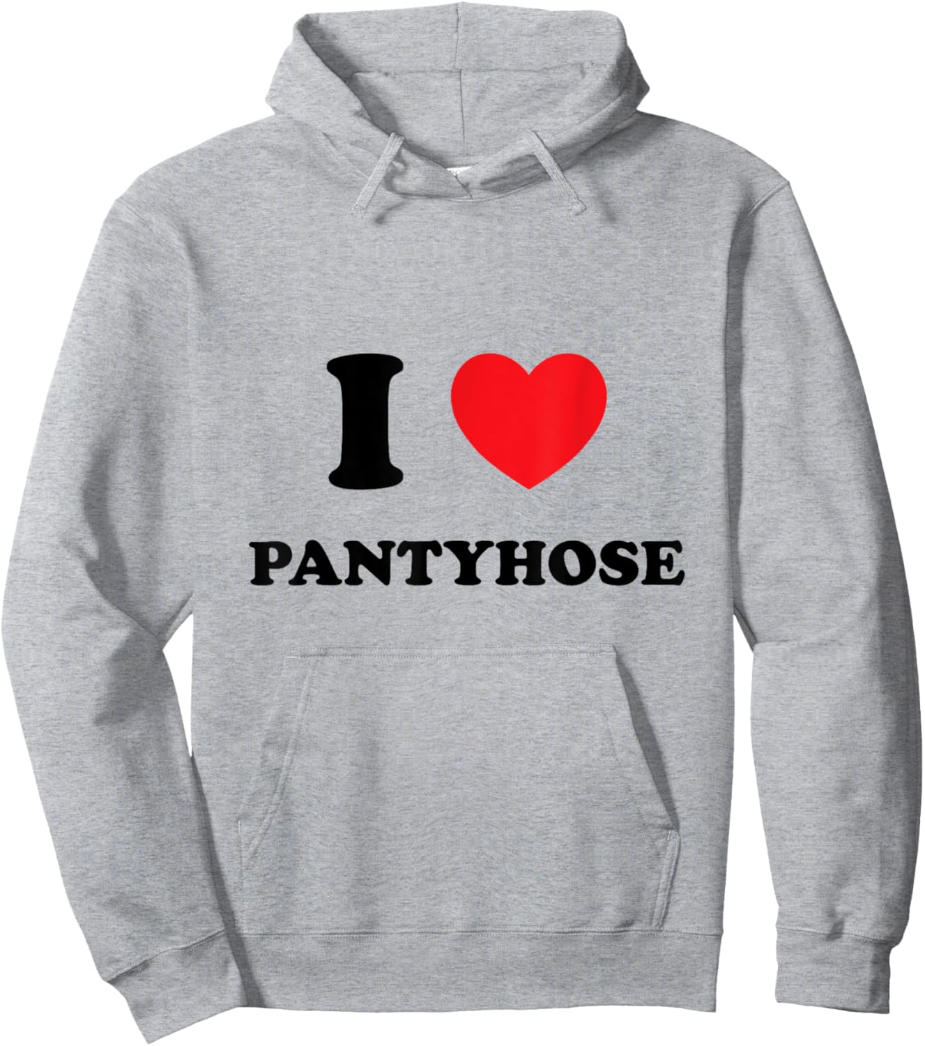 Cute "I Love [Heart] Pantyhose" Hoodie - Hoodie | Ash