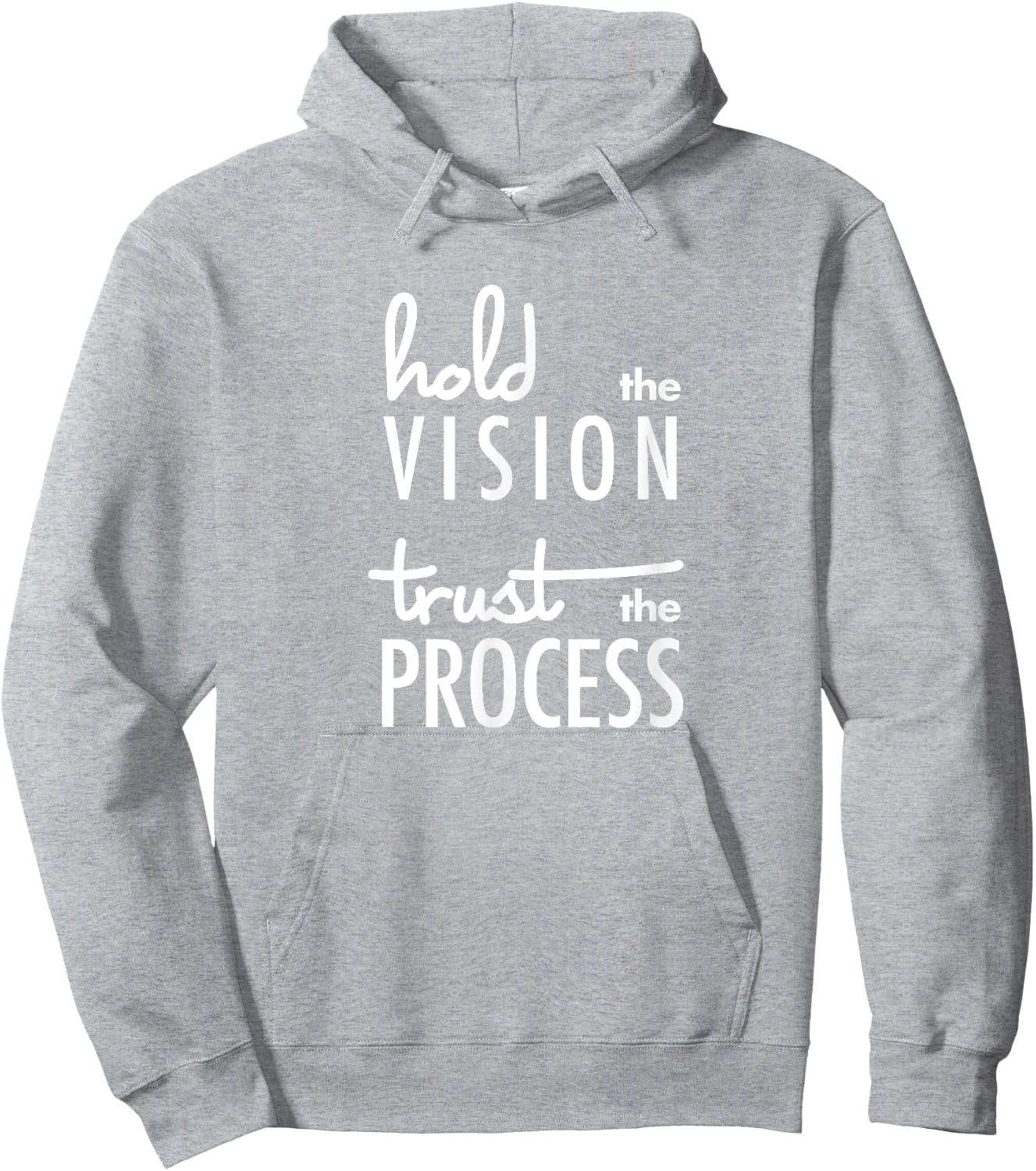 Hold the Vision, Trust the Process Mindfulness Hoodie - Hoodie | Ash