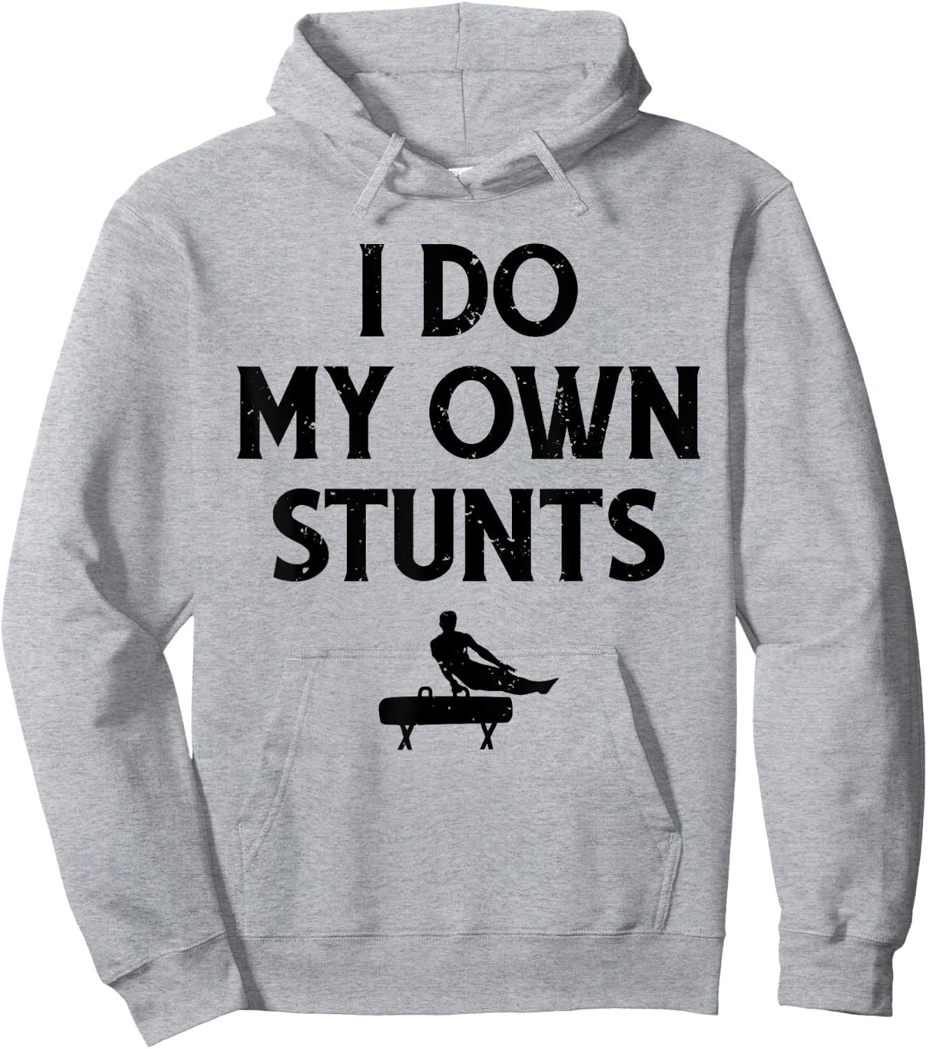 Gymnast Do My Own Stunts Pommel Horse Gymnastics Hoodie - Hoodie | Ash