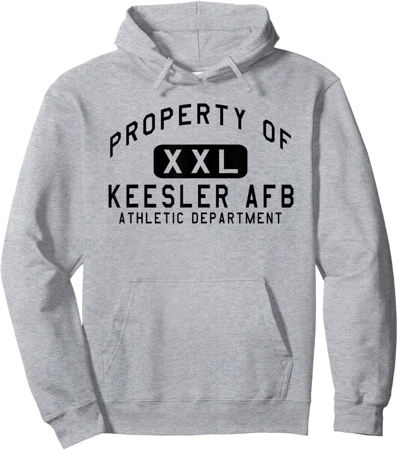 Property of Keesler AFB Athletic Department Hoodie - Hoodie | Ash