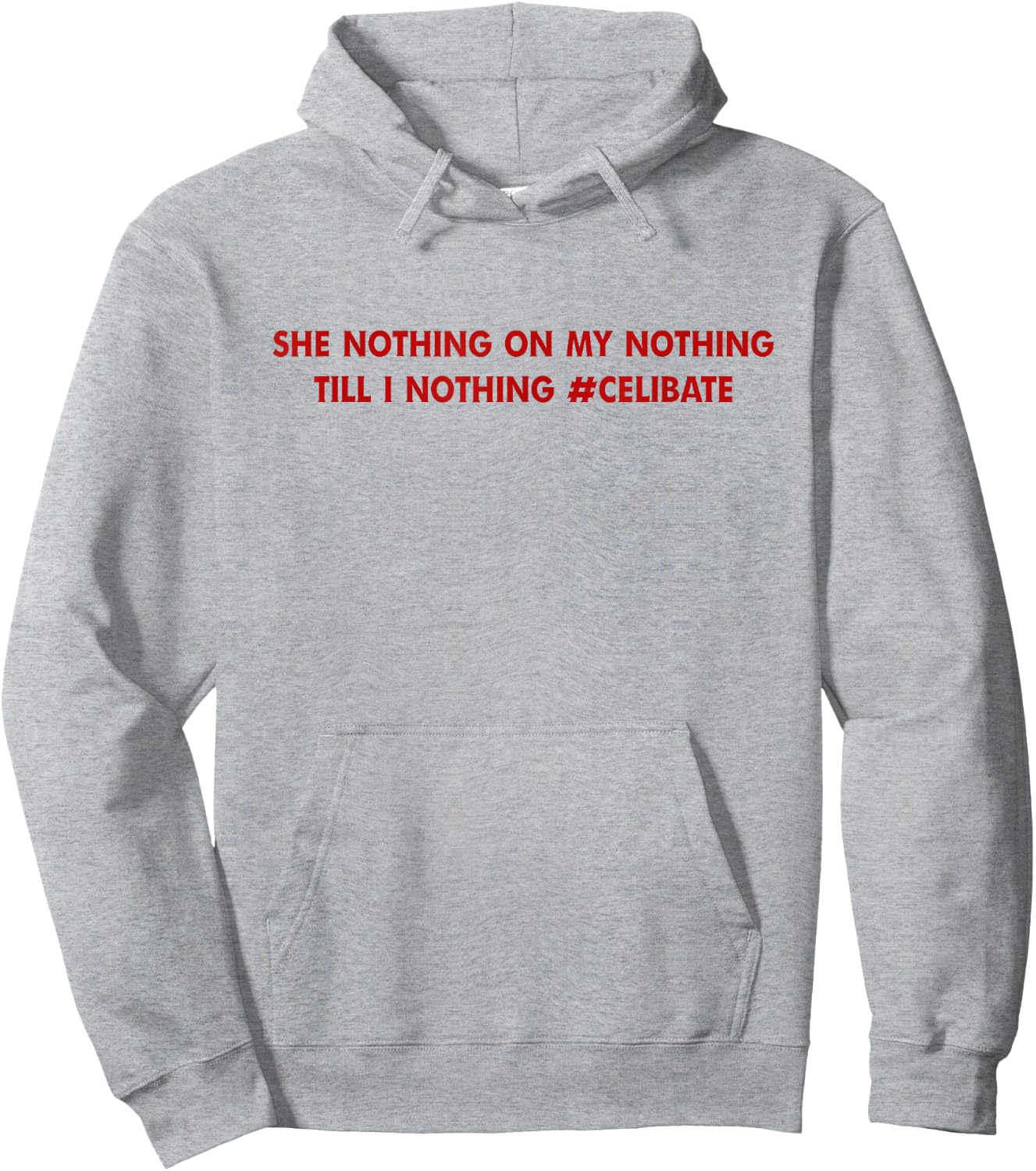 She Nothing On My Nothing Till I Nothing Celibate Hoodie - Hoodie | Ash