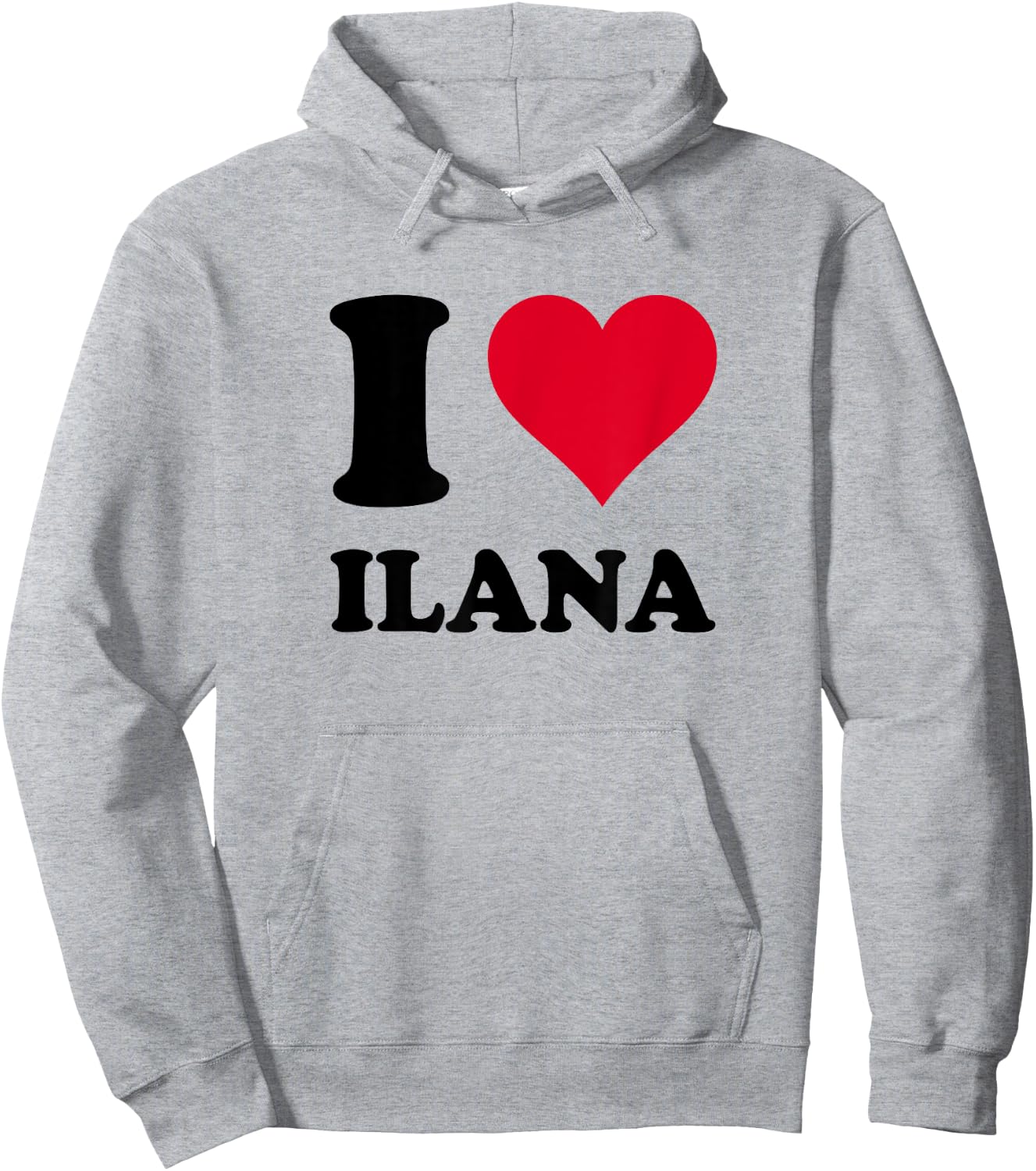 I Love Ilana Hoodie - Hoodie | Ash
