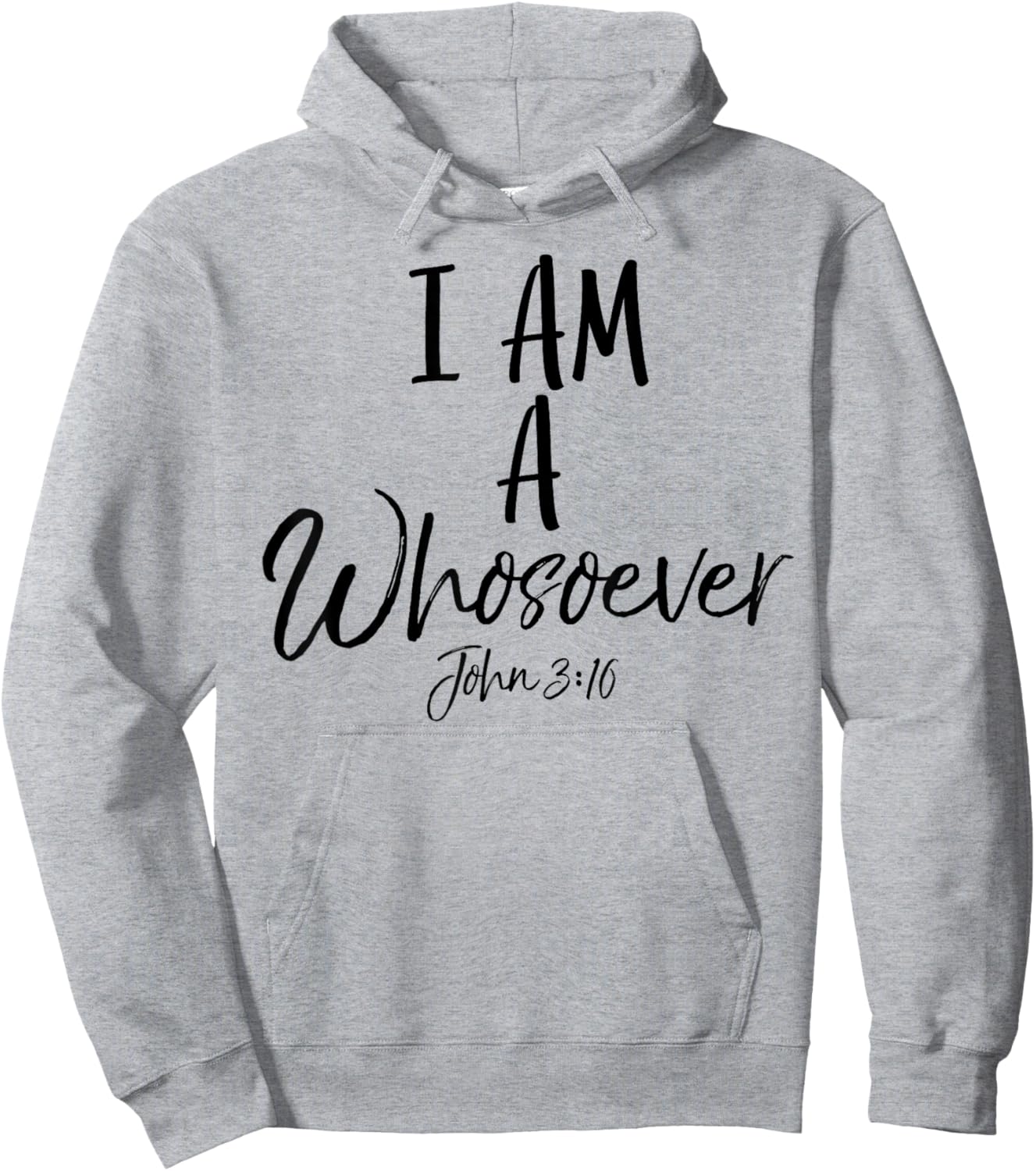 I am a Whosoever Shirt John 3:16 Vintage Bold Christian Hoodie - Hoodie | Ash