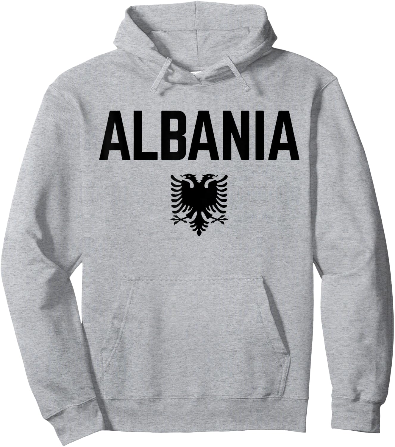 ALBANIA Flag | Men Women Kids ALBANIA , Red, S Hoodie - Hoodie | Ash
