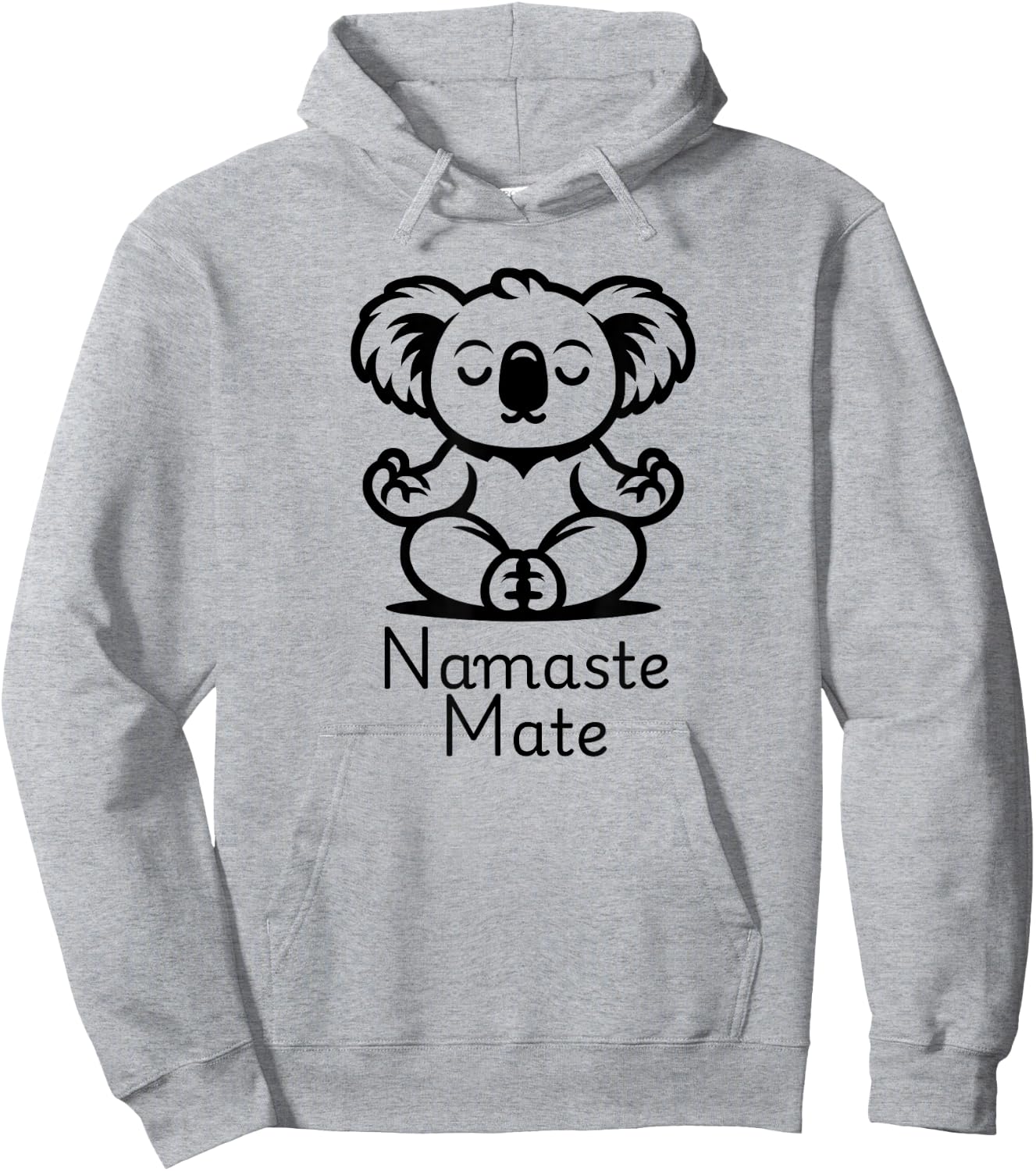 Cute Meditating Aussie Koala Bear in Yoga Pose, Namaste Mate Hoodie - Hoodie | Ash