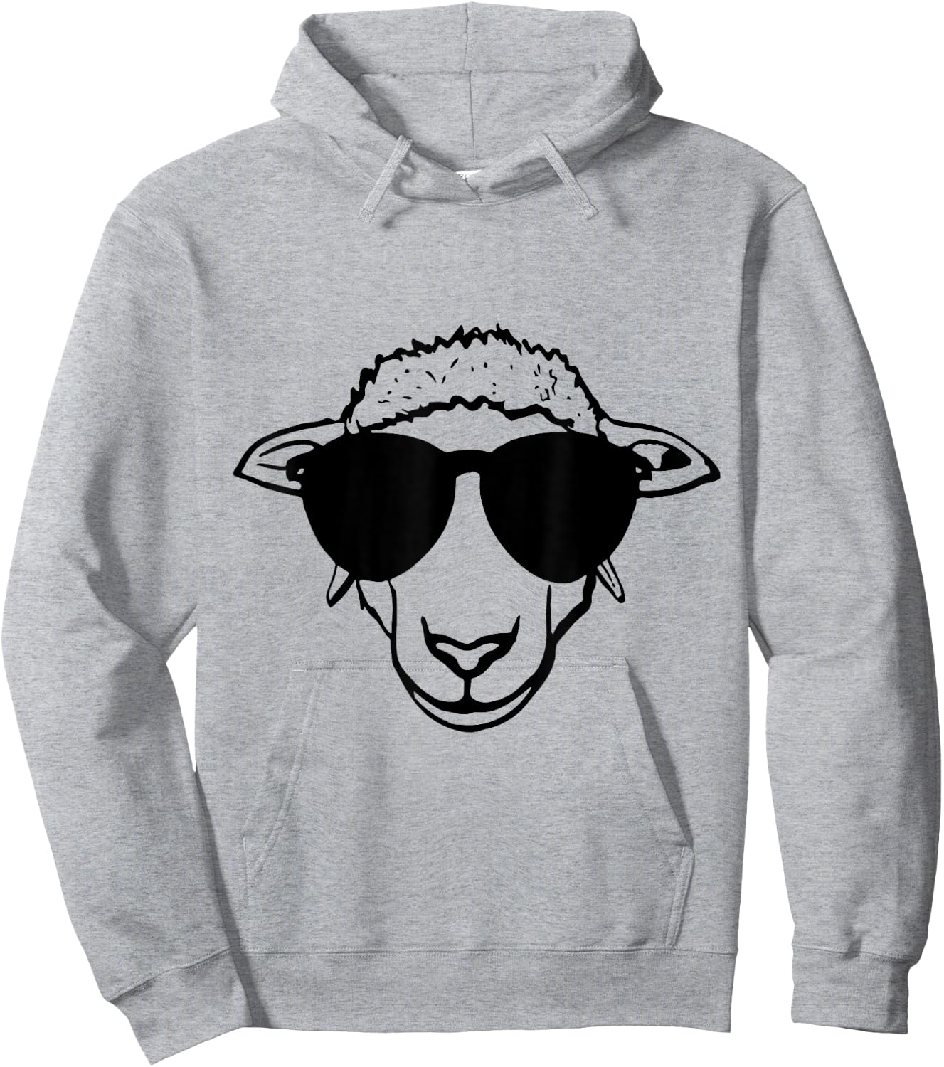 Cooles Schaf mit Sonnenbrille Hoodie - Hoodie | Ash