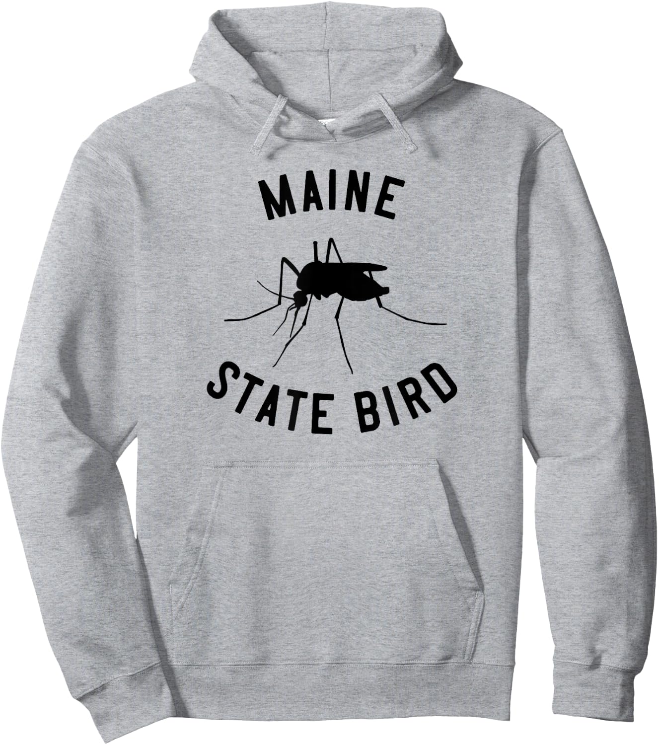Classic Maine Mosquito State Bird Hoodie - Hoodie | Ash