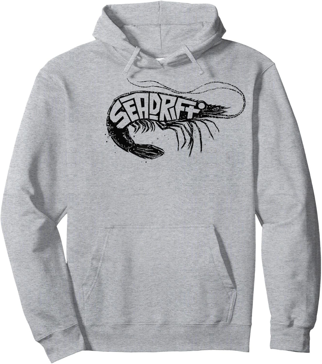 Seadrift, Texas Shrimp Hoodie - Hoodie | Ash