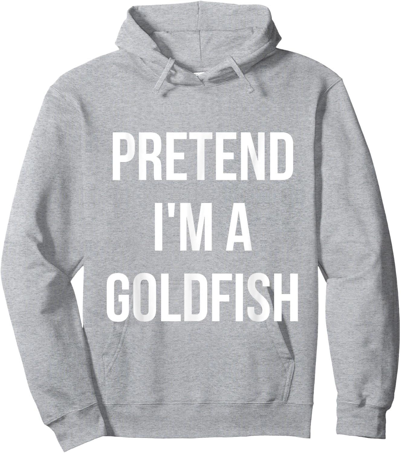 Pretend I'm a Goldfish Shirt Adult Costume Halloween Orange Hoodie - Hoodie | Ash