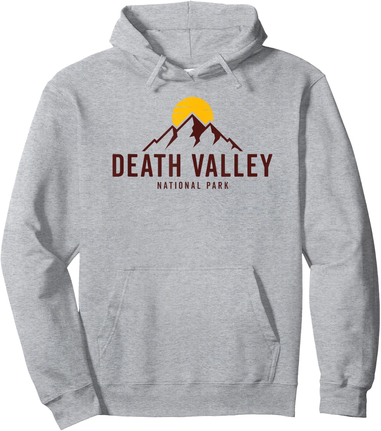 Death Valley National Park Souvenir Retro Sunset Hiking Hoodie - Hoodie | Ash