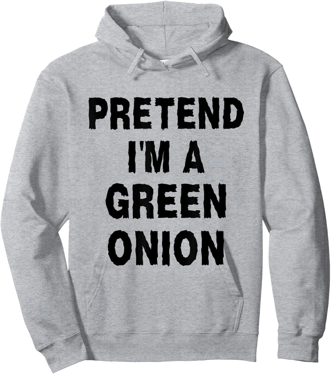 Pretend I'm A Green Onion Costume Party Funny Halloween Hoodie - Hoodie | Ash