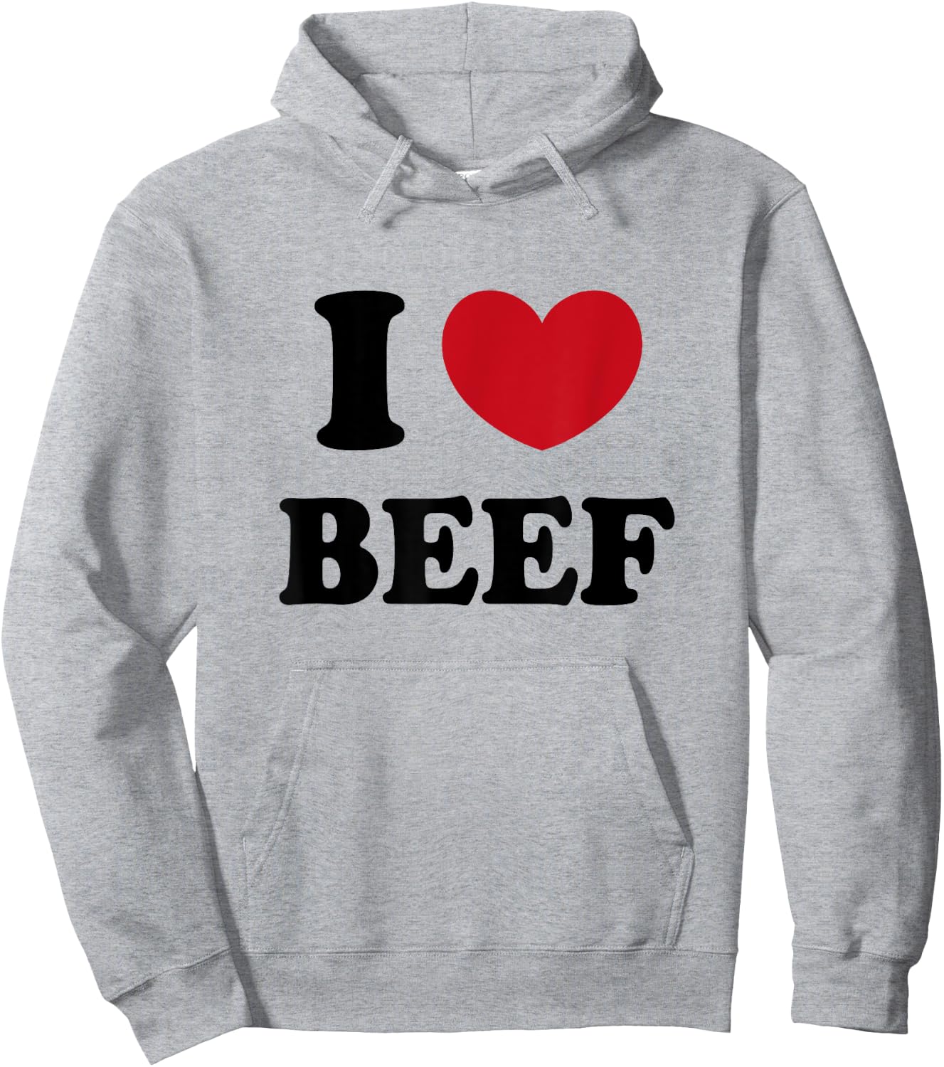 I Love Beef Hoodie - Hoodie | Ash