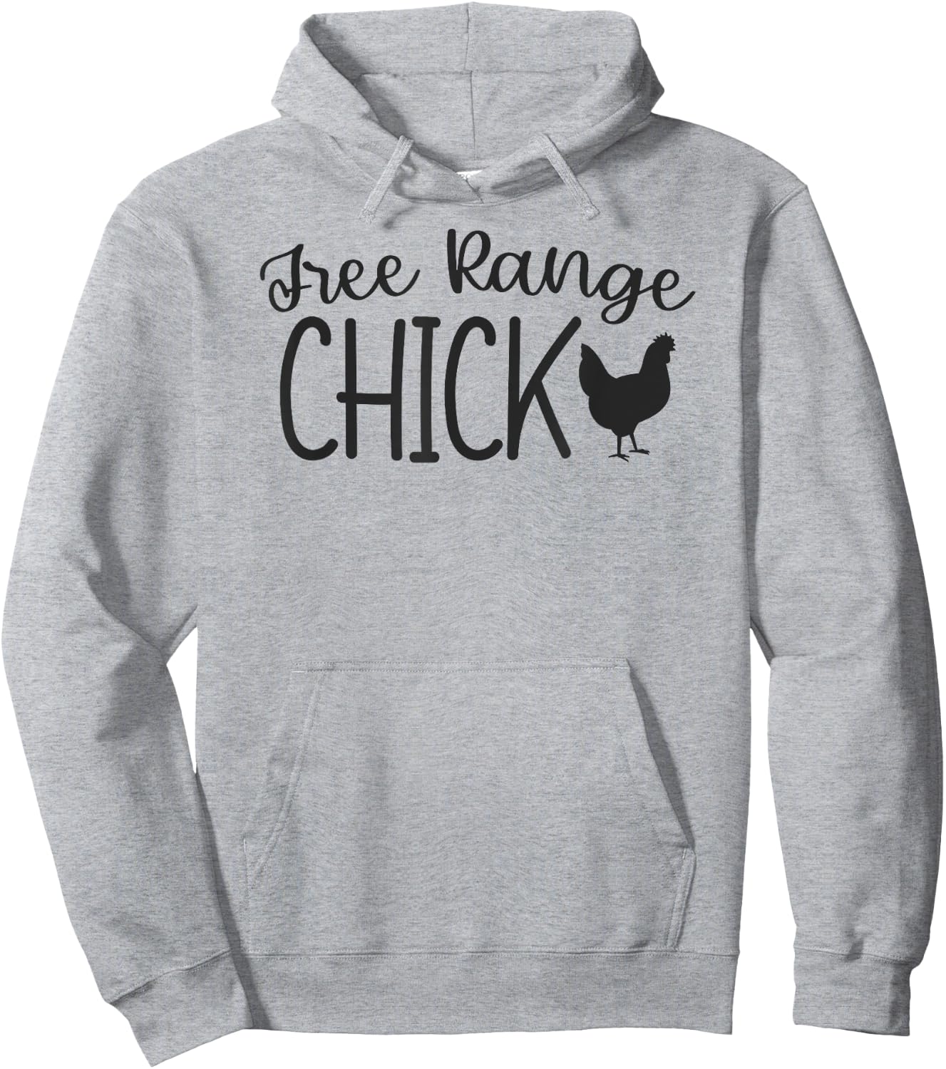 Free Range Chick Funny Chicken Farm Girl Country Hoodie - Hoodie | Ash
