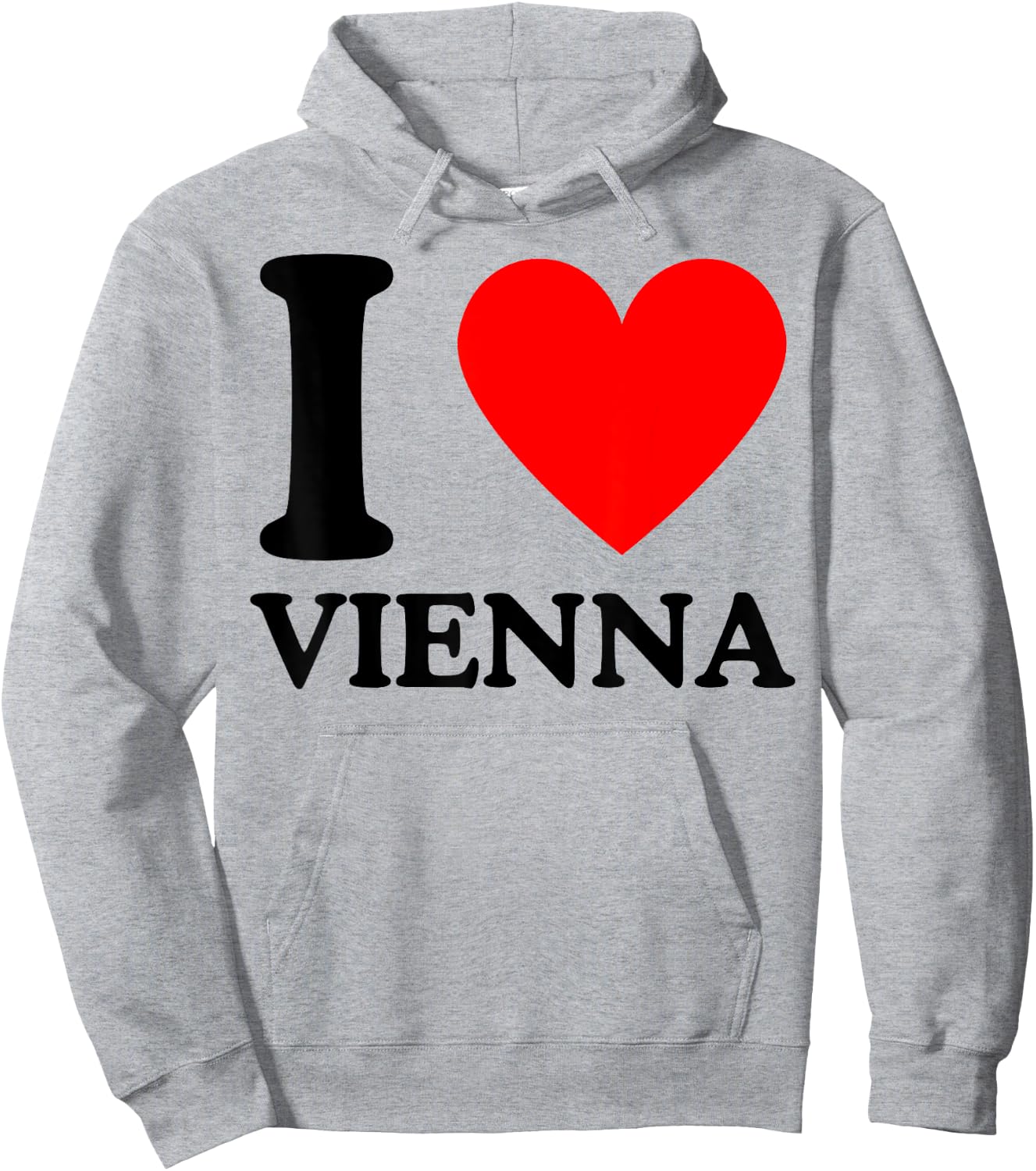 I Love Vienna - Ich liebe Wien Hoodie - Hoodie | Ash