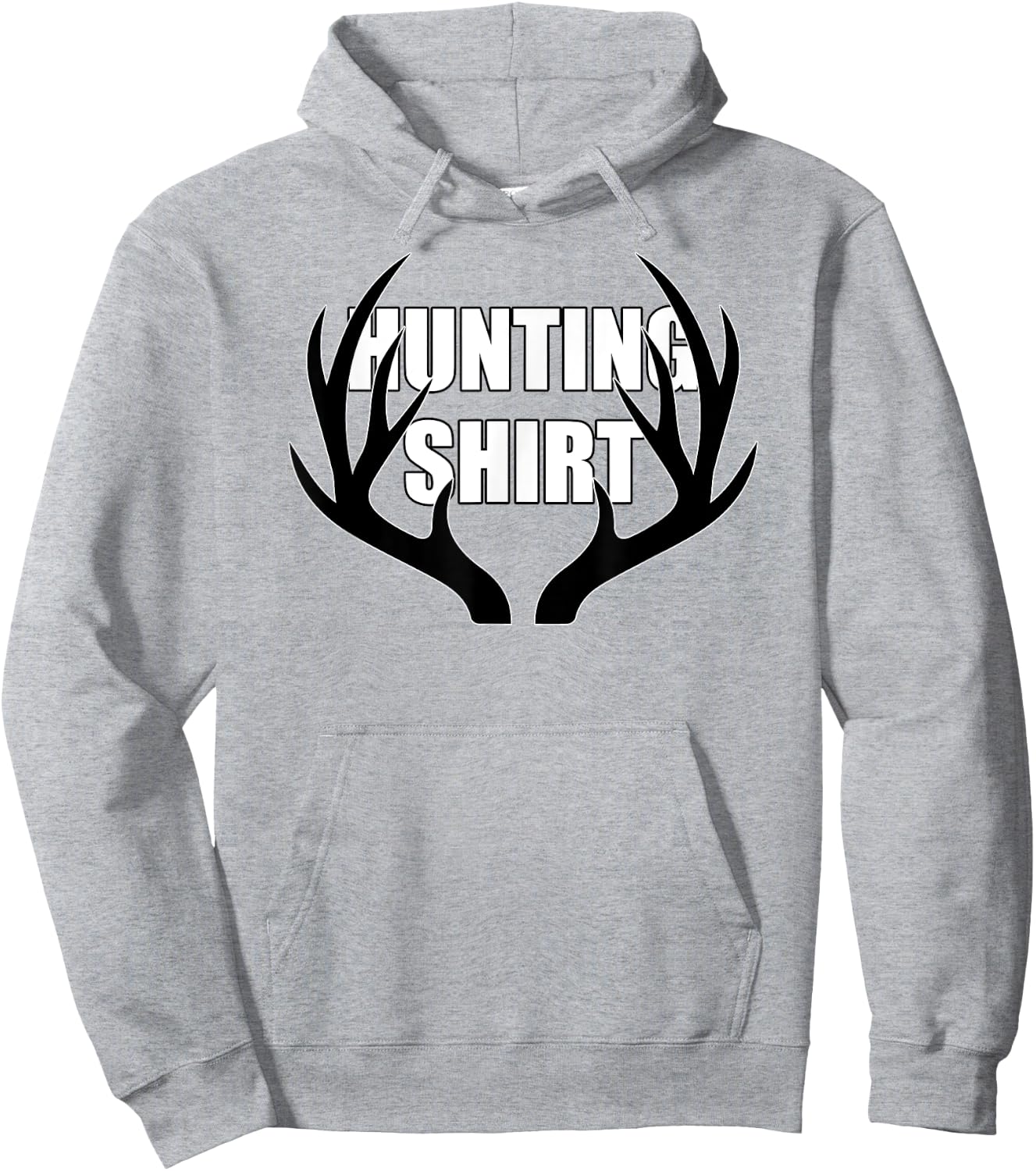 Deer Hunting Whitetail Buck Antlers Orange Hoodie - Hoodie | Ash