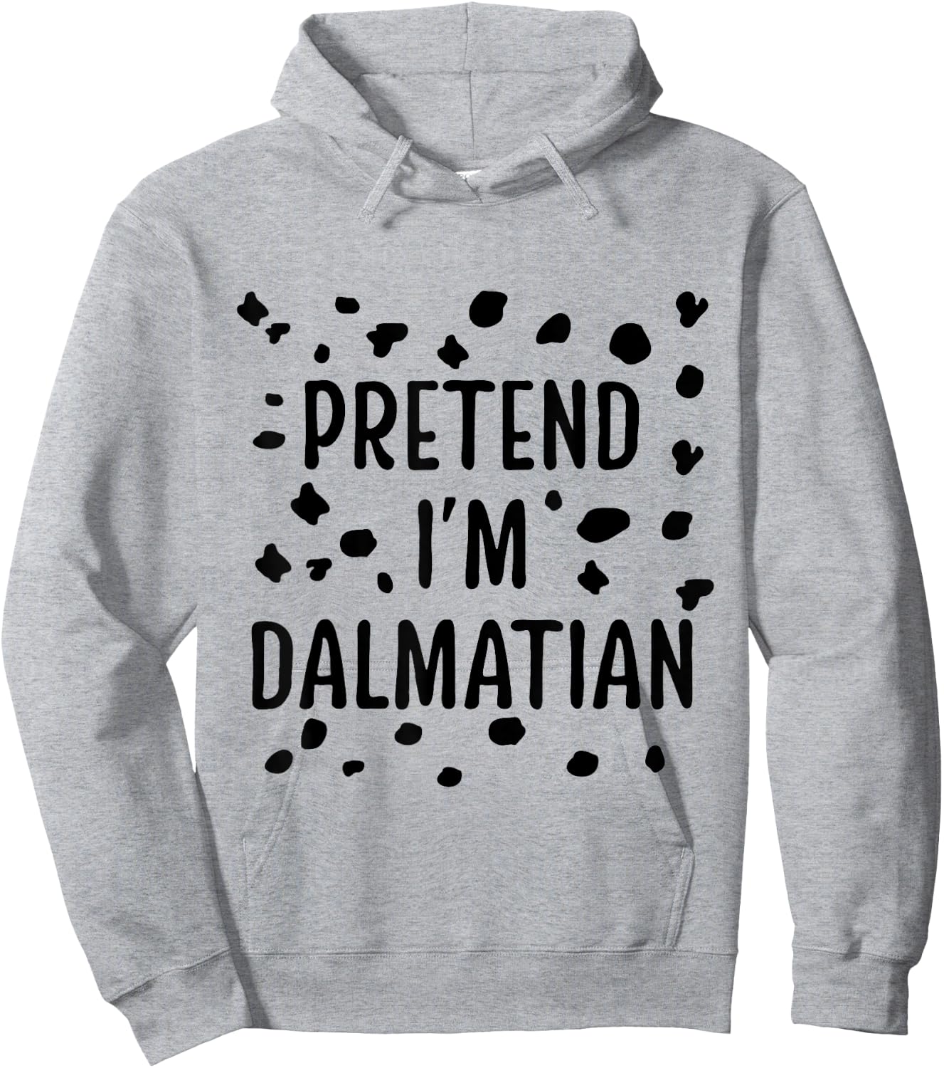 Pretend I'M Dalmatian Dalmatian Costume Spots Puppy Print Hoodie - Hoodie | Ash