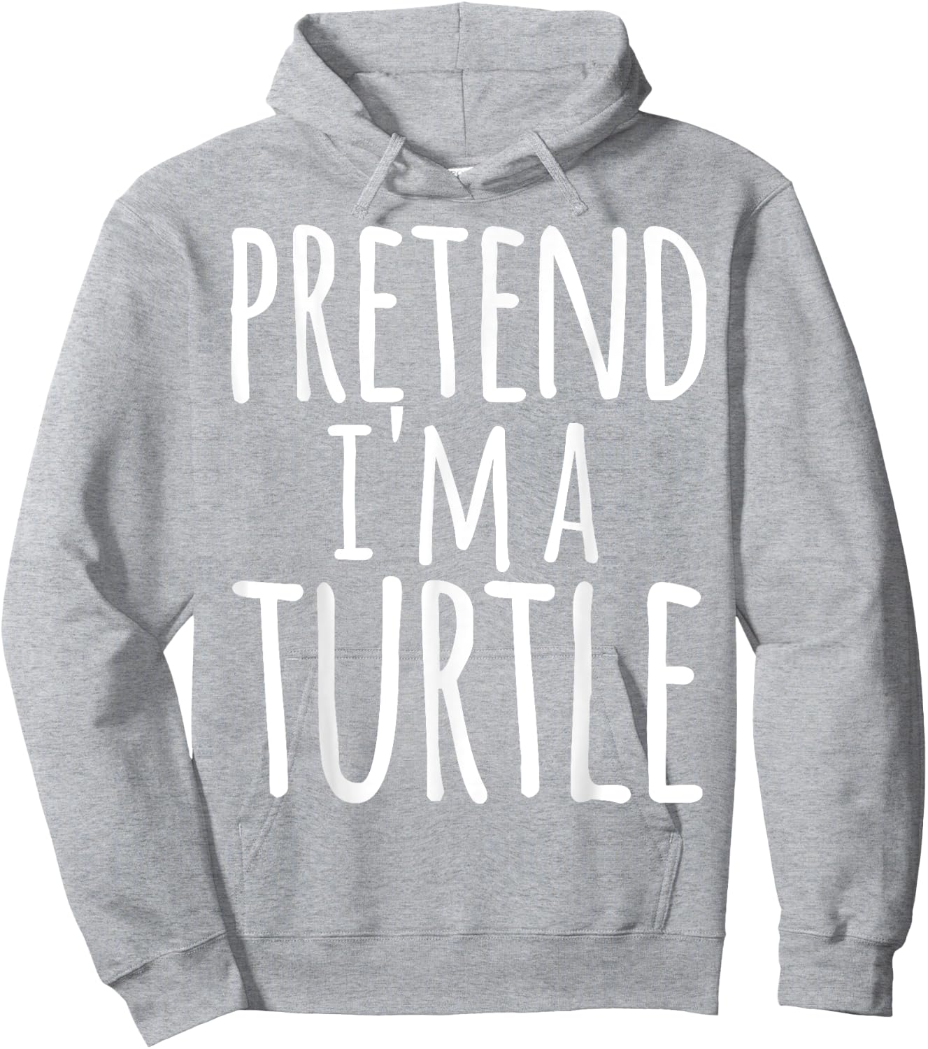 Funny Easy Lazy Halloween PRETEND I'M A TURTLE Costume Hoodie - Hoodie | Ash